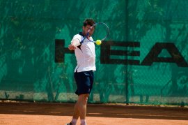 Francesco Aldi impegnato nel torneo di Palermo