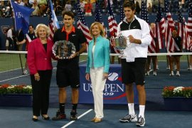 Del Potro e Federer insieme alla premiazione