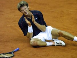 La gioia di Ferrero dopo la prima vittoria spagnola in Davis Cup