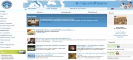 Il sito del Ministero degli Interni