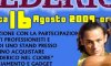 Il prossimo 16 agosto manifestazione benefica in ricordo di Federico Luzzi