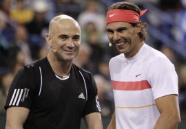 Andrea Agassi e Rafael Nadal