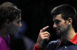 Rafael Nadal e Novak Djokovic alla Masters Cup