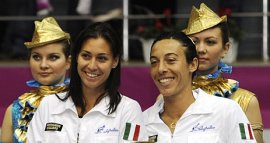Flavia Pennetta e Francesca Schiavone campionesse del mondo in carica