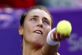 Mara Santangelo era uscita al primo turno in singolare all'Ausralian Open