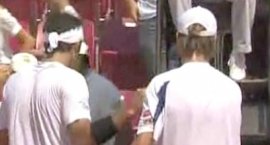 Seppi e Starace alla fine della partita